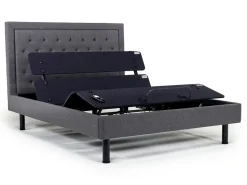Mor Furniture Adjustable Foundations|Duo Linen Adjustable Foundation Bed In Natural, Queen