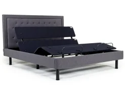 Mor Furniture Adjustable Foundations|Duo Linen Adjustable Foundation Bed In Natural, Queen