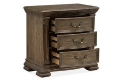 Mor Furniture Nightstands|Durango 3 Drawer Nightstand In Willadeene