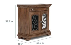 Mor Furniture Nightstands|Durango 3 Drawer Nightstand In Willadeene