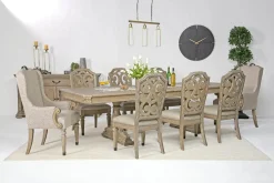 Mor Furniture Dining Room Sets|Durango Dining Table, 6 Chairs & 2 Arm Chairs In Fawn