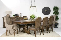 Mor Furniture Dining Room Sets|Durango Dining Table, 6 Chairs & 2 Arm Chairs In Fawn