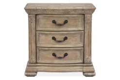 Mor Furniture Bedroom Sets|Durango Panel Bed, Dresser, Mirror & 3 Drawer Nightstand In Fawn, Queen