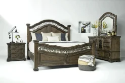 Mor Furniture Beds|Durango Panel Bed In Willadeene, Queen