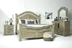 Mor Furniture Beds|Durango Panel Bed In Willadeene, Queen
