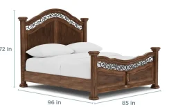 Mor Furniture Beds|Durango Panel Bed In Willadeene, Queen