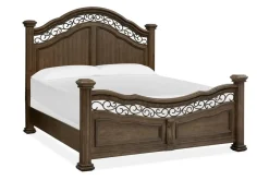 Mor Furniture Beds|Durango Panel Bed In Willadeene, Queen