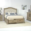 Mor Furniture Bedroom Sets|Durango Sleigh Bed W/ Storage, Dresser, Mirror & 3 Drawer Nightstand In Fawn, Queen