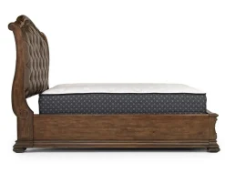 Mor Furniture Storage Beds|Beds|Durango Upholstered Sleigh Bed W/ Storage In Fawn, Queen