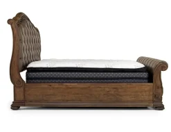 Mor Furniture Upholstered Beds|Beds|Durango Upholstered Sleigh Bed In Fawn, Queen