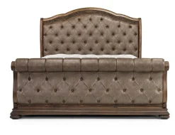 Mor Furniture Upholstered Beds|Beds|Durango Upholstered Sleigh Bed In Fawn, Queen