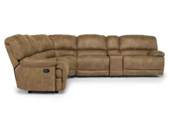 Mor Furniture Sectionals|Reclining Sectionals|Dusty 6 Piece Reclining Sectional In Bonanza Silt