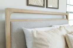 Mor Furniture Bedroom Sets|Easton Upholstered Storage Bed, Dresser, Mirror & Nightstand In , Ca King Natural