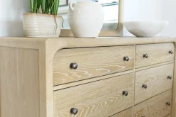Mor Furniture Bedroom Sets|Easton Upholstered Storage Bed, Dresser, Mirror & Nightstand In , Ca King Natural