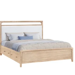 Mor Furniture Storage Beds|Beds|Easton Upholstered Storage Bed In , Ca King Natural