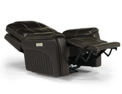 Mor Furniture Recliners|Echo 3 Power Recliner In Rainier Storm Leather