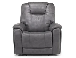 Mor Furniture Recliners|Echo 3 Power Recliner In Rainier Storm Leather
