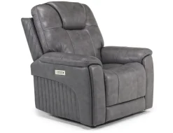 Mor Furniture Recliners|Echo 3 Power Theater Recliner W/ Immersive Sound In Rainier Walnut Leather