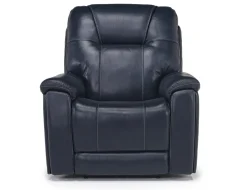 Mor Furniture Recliners|Echo 3 Power Theater Recliner W/ Immersive Sound In Rainer Storm Leather