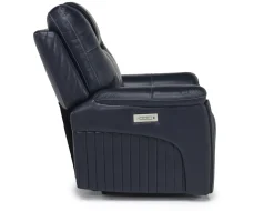 Mor Furniture Recliners|Echo 3 Power Theater Recliner W/ Immersive Sound In Rainer Storm Leather