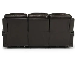 Mor Furniture Immersive Sound Sofas|Sofas|Echo 3 Power Theater Sofa W/ Immersive Sound In Rainier Walnut Leather