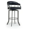 Mor Furniture Barstools|Edy Barstool In Mineral & Black, Swivel