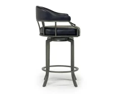 Mor Furniture Counter Height Stools|Barstools|Edy Counter Height Stool In Mineral & Black, Swivel