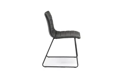 Mor Furniture Dining Chairs|Ella Side Chair In Slate Leather
