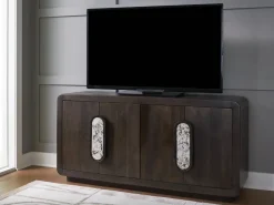 Mor Furniture Tv Stands|Elliston Media Console In Espresso Brown