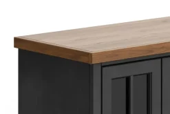 Mor Furniture Media Consoles & Hutches|Tv Stands|Eloise Media Console In Black & Whiskey, 66 Inch