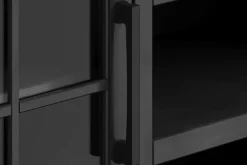 Mor Furniture Media Consoles & Hutches|Tv Stands|Eloise Media Console In Black & Whiskey, 66 Inch