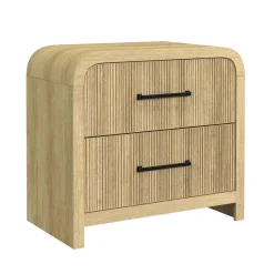 Mor Furniture Nightstands|Emberly 2 Drawer Nightstand In Black