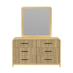 Mor Furniture Bedroom Sets|Emberly Panel Bed, Dresser, Mirror & Nightstand In Black, Twin