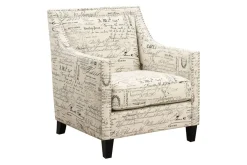 Mor Furniture Chairs|Emery Accent Chair In French Script