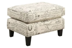 Mor Furniture Ottomans|Emery Ottoman In French Script