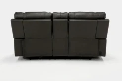 Mor Furniture Reclining Loveseats|Loveseats|Estilo 2 Power Console Loveseat In Canyon Gray
