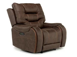 Mor Furniture Recliners|Estilo 2 Power Recliner In Canyon Walnut
