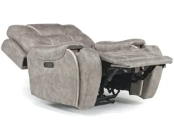Mor Furniture Recliners|Estilo 2 Power Recliner In Canyon Walnut