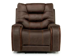 Mor Furniture Recliners|Estilo 2 Power Recliner In Canyon Walnut
