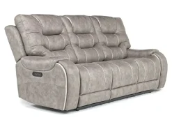 Mor Furniture Reclining Sofas|Sofas|Estilo 2 Power Sofa In Canyon Gray