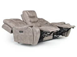 Mor Furniture Reclining Sofas|Sofas|Estilo 2 Power Sofa In Canyon Gray
