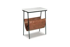 Mor Furniture Accent Tables|Etanbury Accent Table In Brown/Black/White