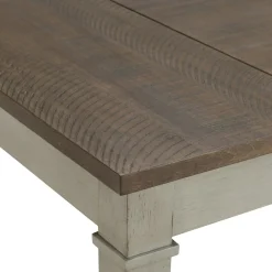 Mor Furniture Dining Benches|Farmington Dining Bench In Medium Brown/Washed Stone