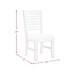 Mor Furniture Dining Chairs|Farmington Side Chair In Medium Brown/Washed Stone, Set Of 2