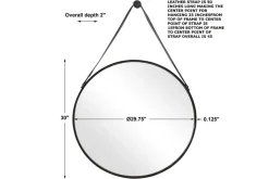 Mor Furniture Accent Mirrors|Faux Accent Mirror In Black