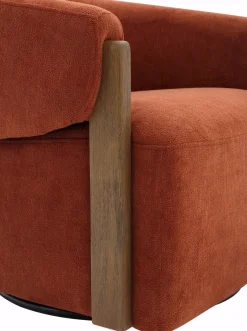 Mor Furniture Chairs|Finley Swivel Chair In Rust