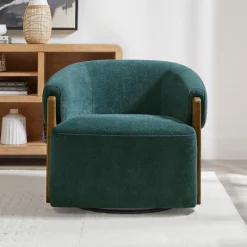 Mor Furniture Chairs|Finley Swivel Chair In Rust