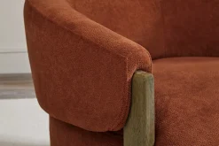 Mor Furniture Chairs|Finley Swivel Chair In Rust