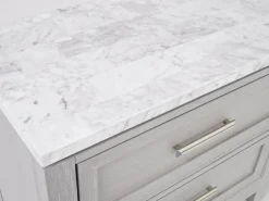 Mor Furniture Bedroom Sets|Fiona Storage Bed, Dresser, Mirror & Nightstand In Mist Gray, Queen