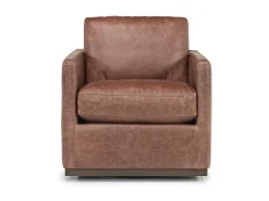 Mor Furniture Chairs|Flax Swivel Chair In Coffee Leather